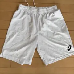 asics 白 ハーフパンツ