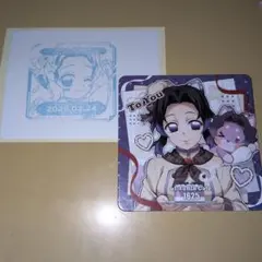 【非売品】鬼滅の刃カフェ2026バレンタインコースター「胡蝶しのぶ」