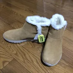 SKECHERS ベージュ ムートンブーツ　24cm