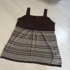 Sabstreet ノースリーブ チュニック ブラウンのサムネイル