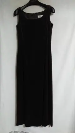 ロングキャミワンピース　ダークブラウン　118㎝