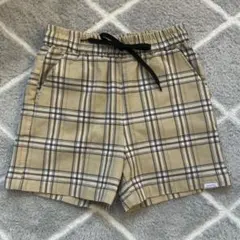 PINK-latte チェック柄 ハーフパンツ ベージュ
