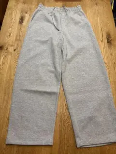 UNIQLO :C スウェットワイドパンツ グレー S