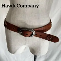 Hawk Company ホークカンパニー 本革 スタッズ レザーベルト Y2K