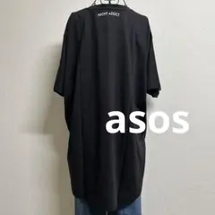 【新品】NIGHT ADDICT 黒TシャツMサイズ（ゆったりめ）チュニック丈のサムネイル