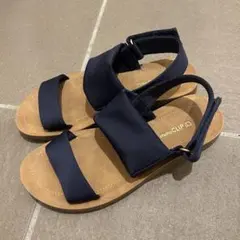 ネイビー フラットサンダル　Sのサムネイル