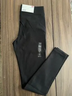 ユニクロ UNIQLO ウルトラストレッチ リブレギンスパンツ S ブラック