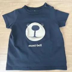 mont-bell クマ顔プリント Tシャツ 黒