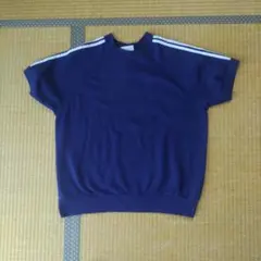 80s-90s BASSETT-WALKER ネイビー 半袖スウェット Lサイズ