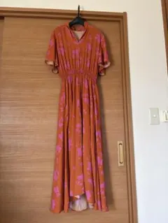IENAイエナDeveauxプリントフレアワンピース花柄のサムネイル