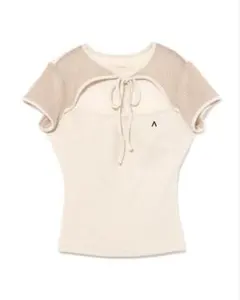 andmary Elle ribbon knit tops - メルカリ