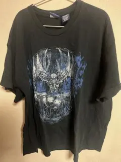 ドクロ スカル tシャツ パンク ロック y2k グランジ