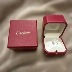 Cartier 赤 レザー ジュエリーボックス