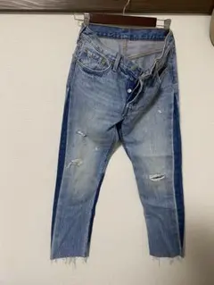 Levi's 501 ダメージ加工 ストレートデニム