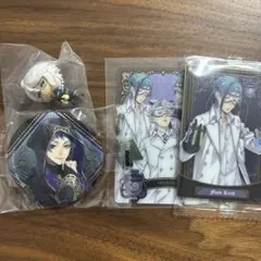 ツイステ 缶バッジ カード コードカバー フロイド ジェイド アズール