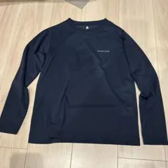 【未使用】モンベル キッズ長袖Tシャツ140ネイビー