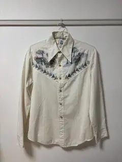 70s Kennington USA製 ミッキー ミニー刺繍 ヴィンテージシャツ