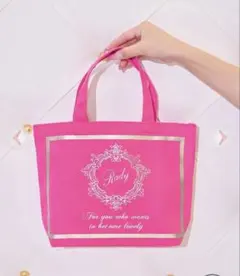 Radyちゃんminiトート ショッキングピンク×ゴールド