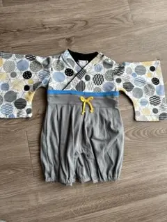 カラフル模様袴ロンパース 70サイズ