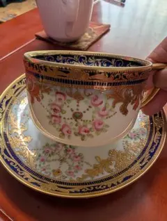 オールドノリタケ フラワーハンドル デミタスC&S 1客 金彩 - メルカリ
