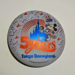 東京ディズニーランド 5years 缶バッジ 5周年 - メルカリ