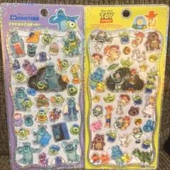 モンスターズインク、トイストーリー プチドロップステッカー