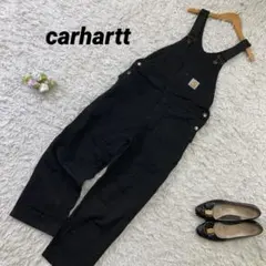 レディース carhartt カーハート ブラック オーバーオール サロペットのサムネイル