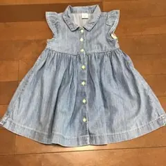 babyGap デニム ノースリーブ ワンピース 90cmのサムネイル