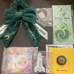 ミセスグリーンアップル　ライトスティックリボン　キーホルダー　ピンバッジセット