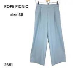 ROPE PICNIC ロペピクニック　パンツ　カジュアル　ガウチョ　38のサムネイル