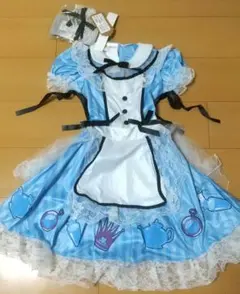 ディズニー　不思議の国のアリス　アリス風　衣装　ワンピース　仮装　コスプレ