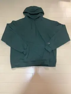 Champion eco AUTHENTIC XL ダークグリーン パーカー