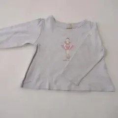 petit main バレリーナプリント 長袖カットソー 100