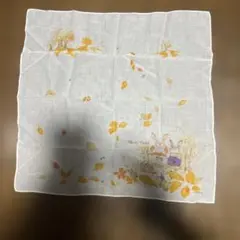 Merry Field Tomboy 秋 ウサギ ハンカチ　約40×40cm