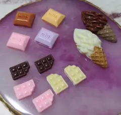 バレンタイン　チョコレート　ネイル　ネイルパーツ　スイーツ　お菓子　クリーム