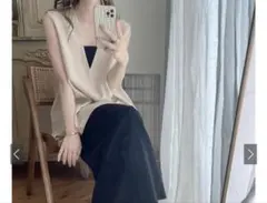 前後差ヘムロングベストのサムネイル