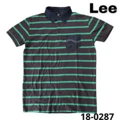 Lee リー デニムポケット ボーダーポロシャツ EURO FIT Lサイズのサムネイル