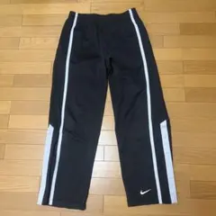 Nike ブラックジャージパンツNIKE 黒 ラインジャージパンツ L 裾ホック