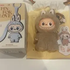 【正規品】 ラブブ ぬいぐるみ アルファベット PIN FOR LOVE B