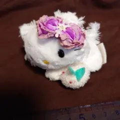 ハローキティ ぬいぐるみ 花冠付き　レトロ フラワー エンジェル ハローキティ ぬいぐるみ 花冠付き レトロ フラワー エンジェル - メルカリ