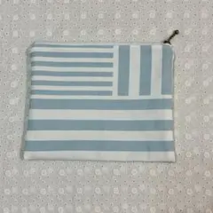 北欧柄のフラットポーチ　ハンドメイド