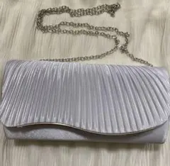 パーティーバッグ　クラッチバッグ　シルバー