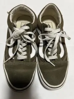VANS Old Skool 24cm カーキ オリーブ