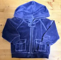 COMME CA DU MODE FOSSETTE ベロア調パーカー 80cm