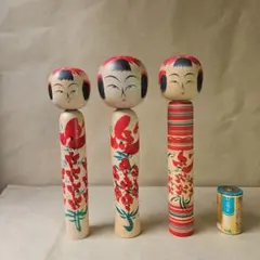 K62　伝統こけし 3体セット