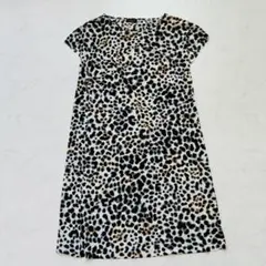 【美品】EVEX ワンピース 総柄 ストレッチ サイズ40（F377）のサムネイル