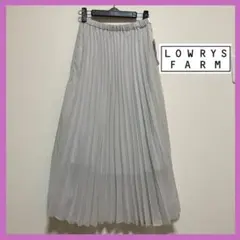 ☆未使用品☆【ローリーズファーム 】シフォンプリーツスカート ライト グレーのサムネイル
