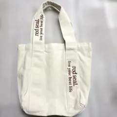 【新品】トートバッグ　キャンパス生地　オフホワイトのサムネイル