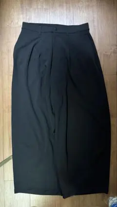 ワイドスラックス　ブラック