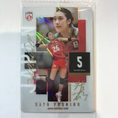 佐藤淑乃 女子バレー ウエハース　カード　2026 レア　新品未開封